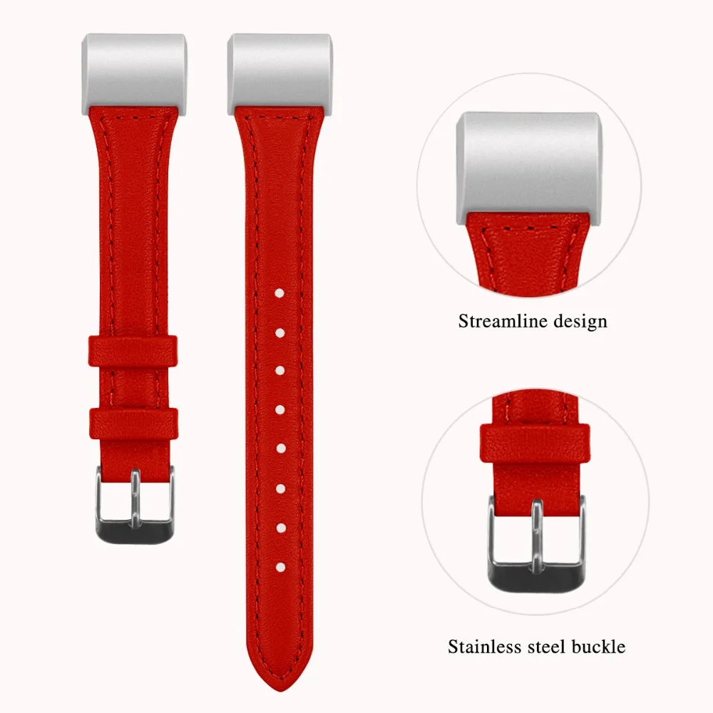 Полосы для браслета FitBit Charge 2 кожи Роза Золотые ремешки для FitBit Charge 2 кожаный браслет с ремешком ремешок для часов кожаный ремешок