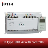800a 4 poles 3 phase automatic transfer switch ats with english controller