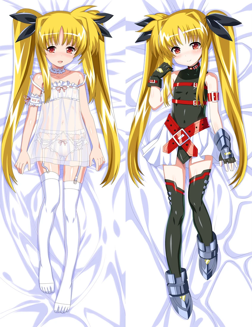 Аниме Волшебная девушка Lyrical Nanoha персонажи сексуальная Fate Testarossa Harlaown Подушка