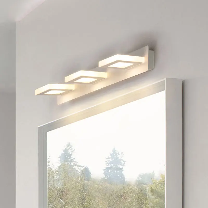 

Modern Acrylic Led Wall Lamps Sconce Nordic Bathroom adjustable Mirror Led Lights For Home Decor Fixture luminaria White