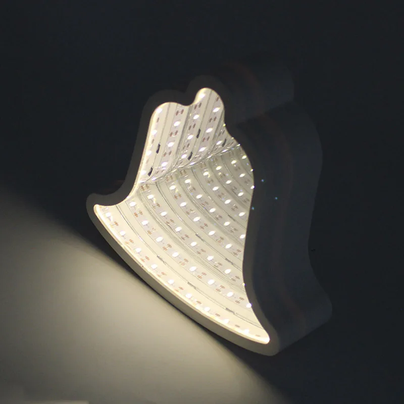 Декоративный домашний ночник маленькая форма колокольчика 3D Skylight туннельная