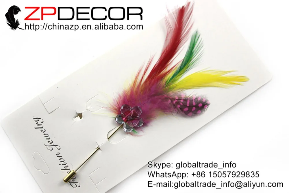 ZPDECOR Высококачественная брошь ручной работы 10 шт./лот смешанные цвета Курица