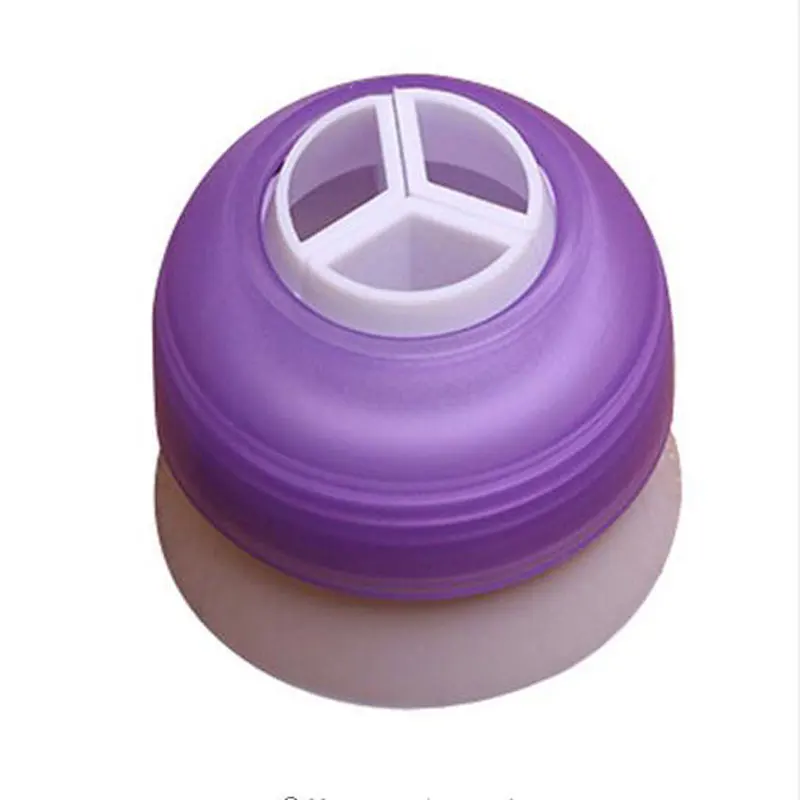 3 отверстие цвета глазури трубопроводов сумка насадки конвертер адаптер торт