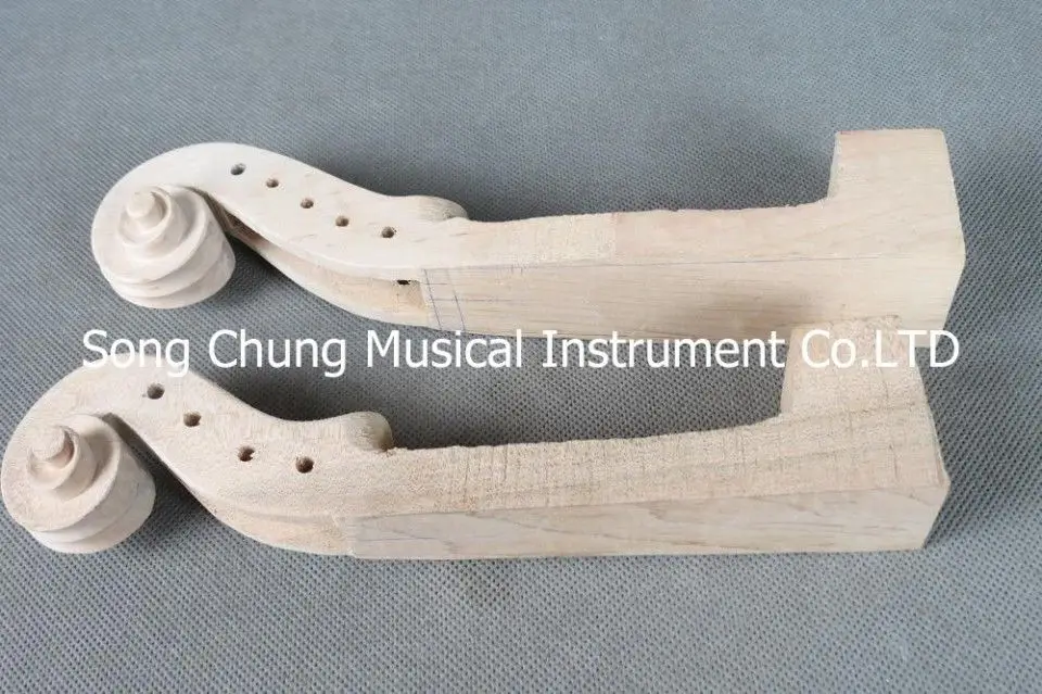 

2pcs hand carved maple white violin neck 4/4(1pcs 4strings+1pcs 5strings)