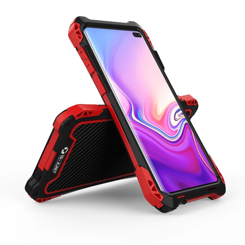 Camo For Samsung Galaxy S10 5G Plus S10+ Armor Metal Aluminum+Silicone Waterproof Shockproof Powerful Protection Case | Мобильные