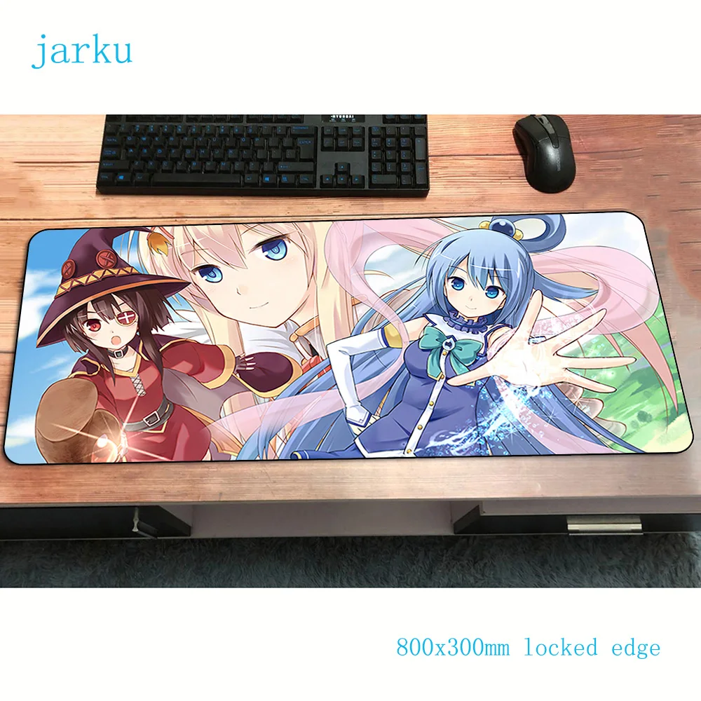 Красивый игровой коврик для мыши megumin 800x300x2 мм нетбука на стол|Коврики мышей| |