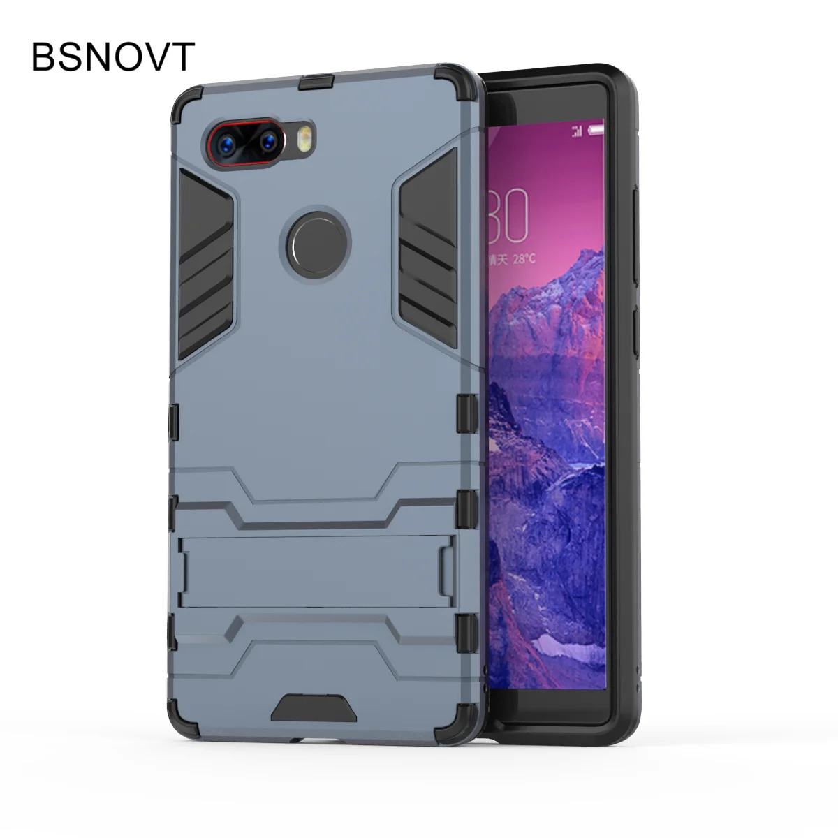 BSNOVT чехол для Nubia Z17S Чехол Мягкий силикон + пластик Kickstand zte оболочка Coque Funda |
