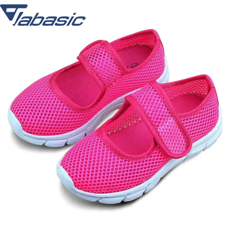 JABASIC Summer Breathable Mesh Children Shoes Single Net Cloth Kids Sports Casual Candy Color Boys Girls Sneakers | Детская одежда и
