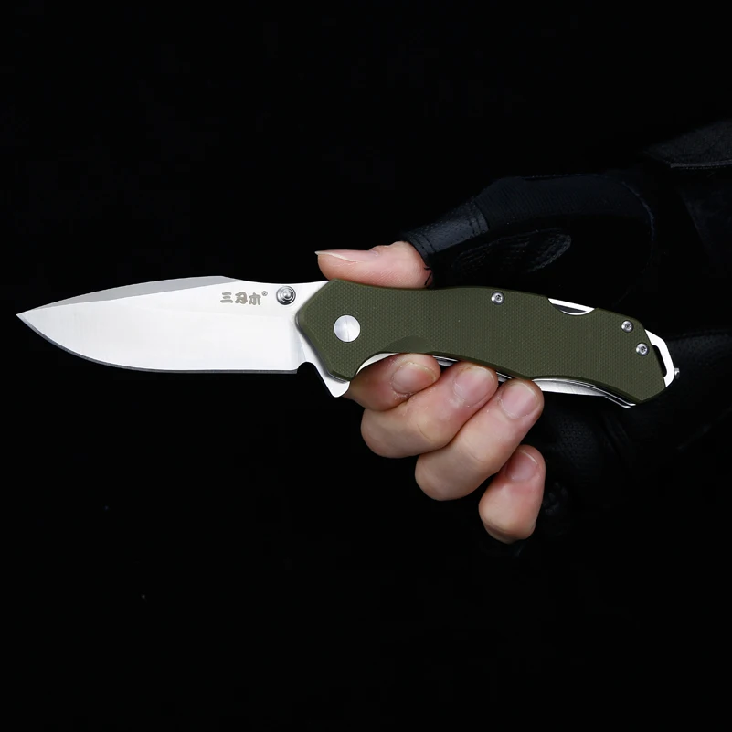 Sanrenmu 9019 многофункциональный карманный складной нож 12C27 лезвие из нержавеющей