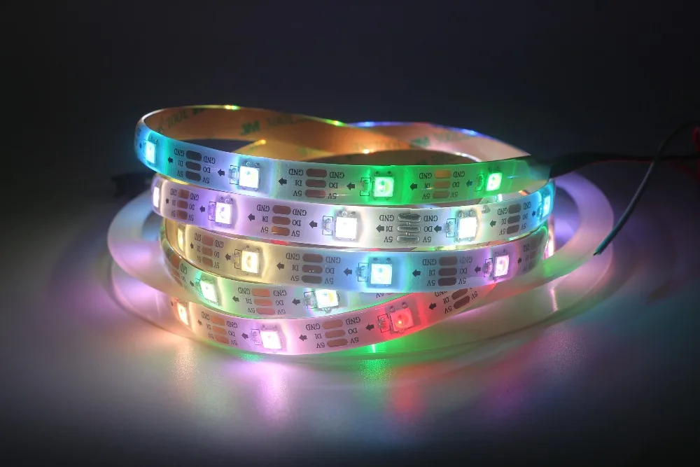 RGB USB Светодиодная лента 5050 SMD HDTV ТВ Настольный ПК экран подсветка освещение Ambilight ws2812 лента 1 м 2 м 3 м 4 м 5 м