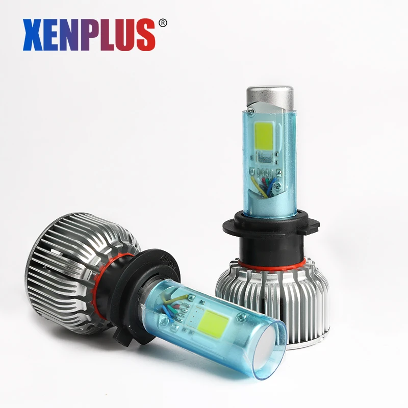 Автомобильный светильник Xenplus H4 H7 управление со смартфона RGB светодиодный