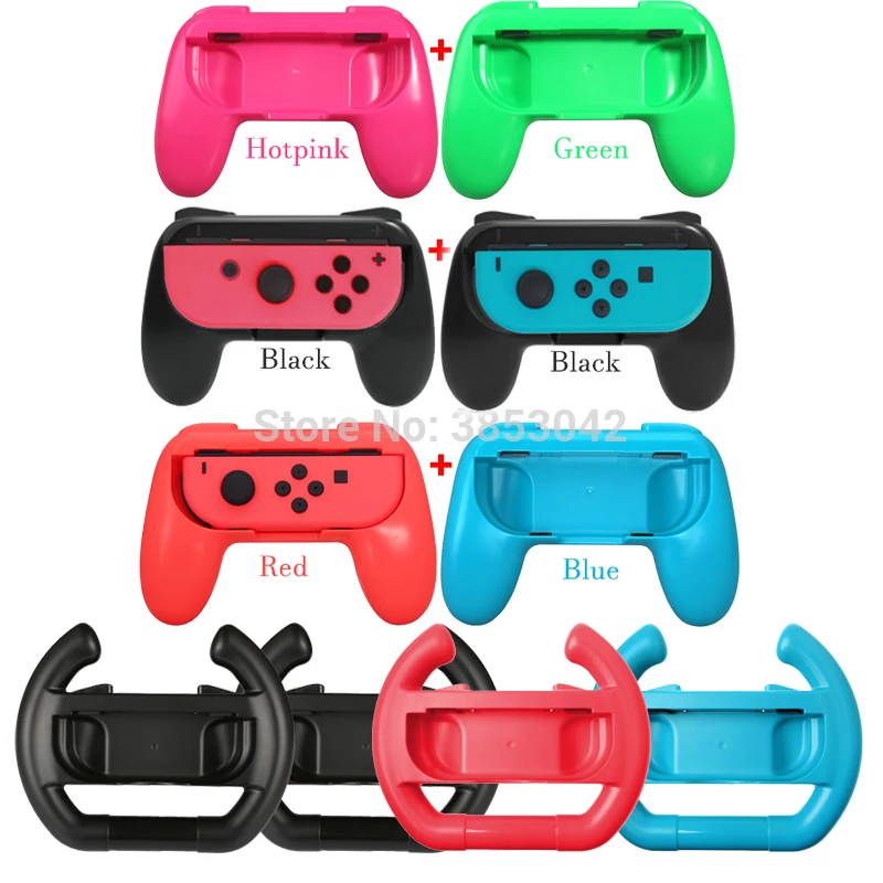 2 шт. Joy-Con рулевые гоночные колеса с держателем ручки для переключателя nevendo NS Joycon