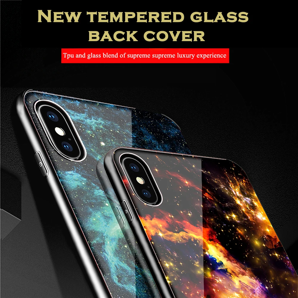 Телефоны Чехол для IPhone X 10 Дело Мягкие TPU + ультра тонкий прозрачный Стекло задняя