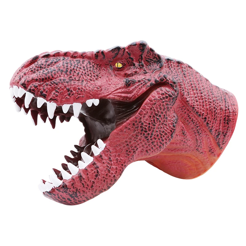 

Dinosaur Hand Puppet Soft Vinyl Rubber Animal Head Hand Puppet Novetly Figure Toys Gloves For Children Model Gift