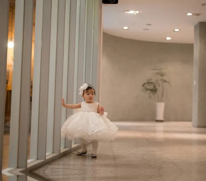 Glizt New Sweet Diamond Flower Girl Dress White Tulle Party Pageant for Little Girls Prom Wedding 1 Year Birthday Dresses | Детская