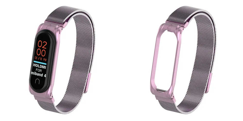 Mi Band 4 3 магнитный ремешок металлический ремешок из нержавеющей стали mi band 4 3 браслеты mi band 4 3 ремешок металлический браслет для xiaomi mi band 4