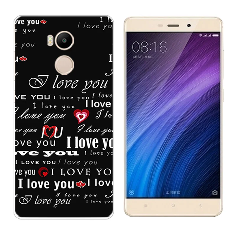 Case for Xiaomi Redmi 4 Prime TPU Soft Mobile Phone Cases Silicone Cover Pro BIG GUN Printing Coque |