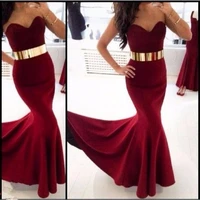 burgundy mermaid prom dresses 2021 vestido de gala sweetheart imported party dress custom made special occasion gowns