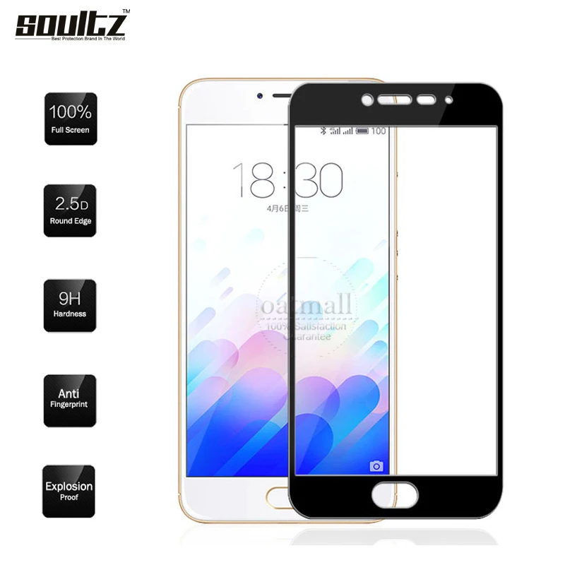 Закаленное стекло Soultz 9H для Meizu M3s M5c защитная пленка экрана M5s M5 M6 M3 Note M3E Pro 6 U10 U20|glass