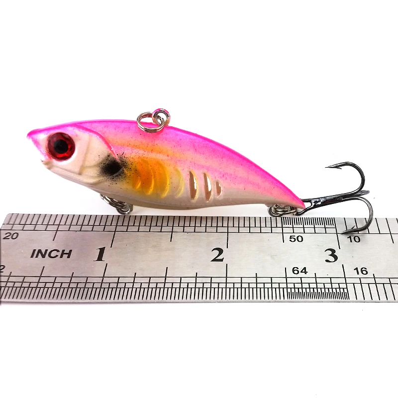 5pcs Fishing Lure VIB Hard Artificial Bait Tackle Crap Hook jig Crankbait Professional Sinking Wobblers 6.5cm 10.84g | Спорт и
