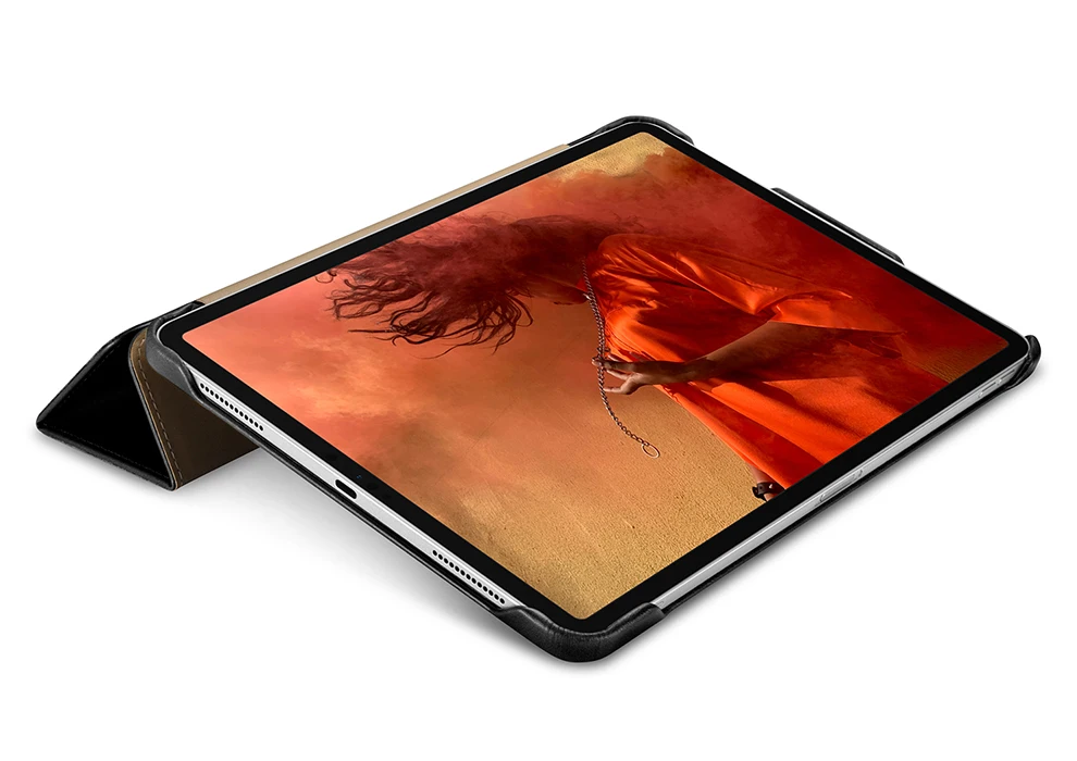 ICARER для iPad Pro 11 чехол винтажный из натуральной кожи флип-чехол-книжка смарт-чехол для Apple iPad Pro 11 дюймов крышка авто Пробуждение спальные мешки