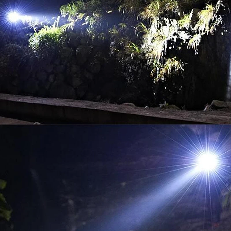 Светодиодный фонарик с зумом Перезаряжаемый USB фонарь водонепроницаемый