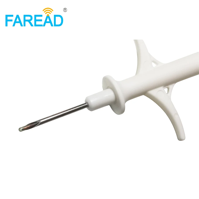 x100pcs 134.2Khz 1.4*8m parylene coating RFID Glass tag microchip Animal syringe +1pc LF RFID dog ID Reader FDX-B pet scanner