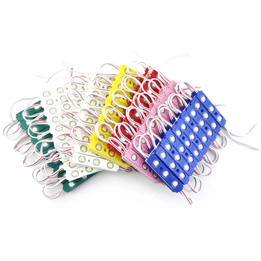 

Светодиодные модули 20 шт./лот 12 В постоянного тока 5054 5050 SMD RGB ультра яркие лампы IP67 водонепроницаемые для рекламы подсветки вывески JQ