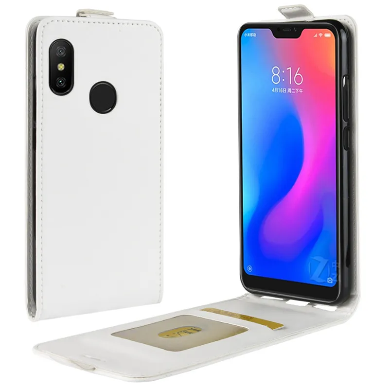 Вертикальный флип чехол для Xiaomi Redmi 6 про случай 5 84 дюймов телефон Случаи кожаный
