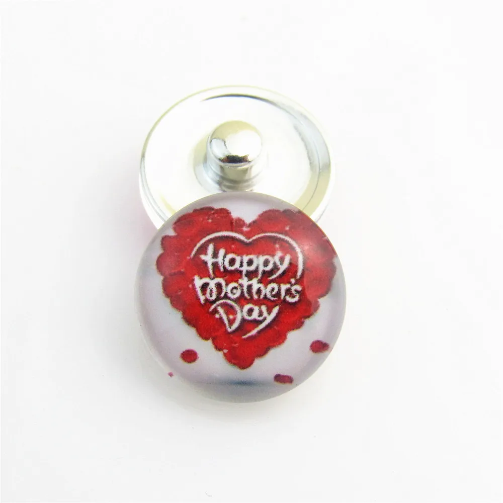 20 шт./лот Новое поступление люблю маму счастливый день матери сердце Стекло