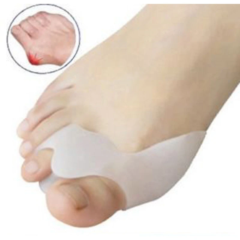 

1 Silicone Gel Toe Separators Straightener Bunion Protector Pain Relief Cushion Pad Foot Care Hallux Valgus Correction