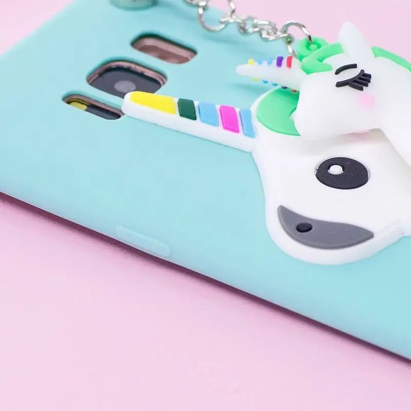 Carton Case Unicorn Horse Turkey Pendant Soft Silicone For Samsung Galaxy Note 8 / S8 Plus S7 Edge S6 Cute Cover |