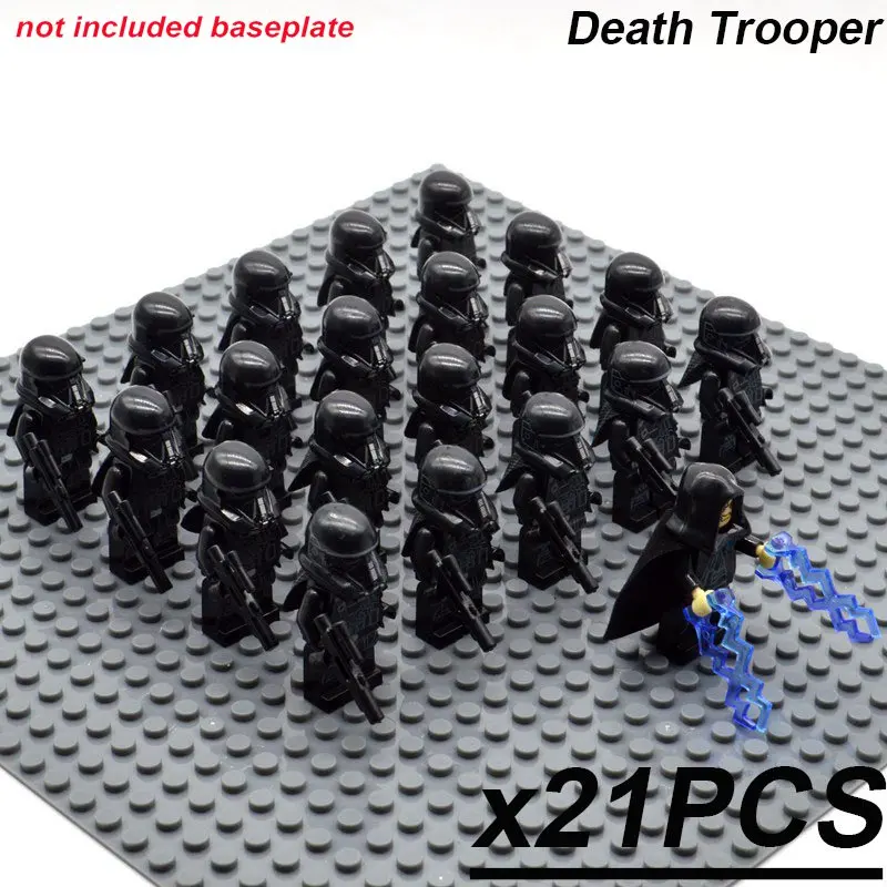 Death Trooper A 21 шт./компл. Звездные войны королевской гвардии волк Trooper шок Trooper 501st Легион Палпатин конструкторных блоков, Детские кубики, игрушки для детей - Цвет: Death Trooper A