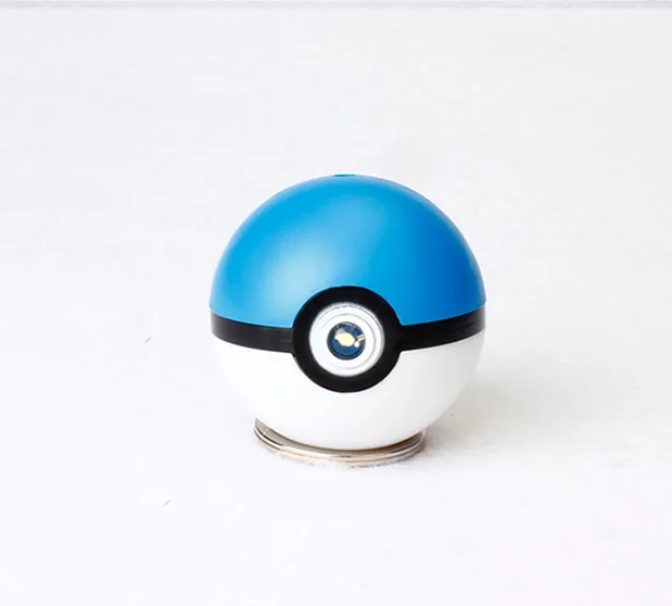 Синий Модная Игра Пикачу светодиодный брелок Pokeball мяч сумка брелоки команда Покемон дети косплей игрушки подарки на Рождество и год - Цвет: Синий