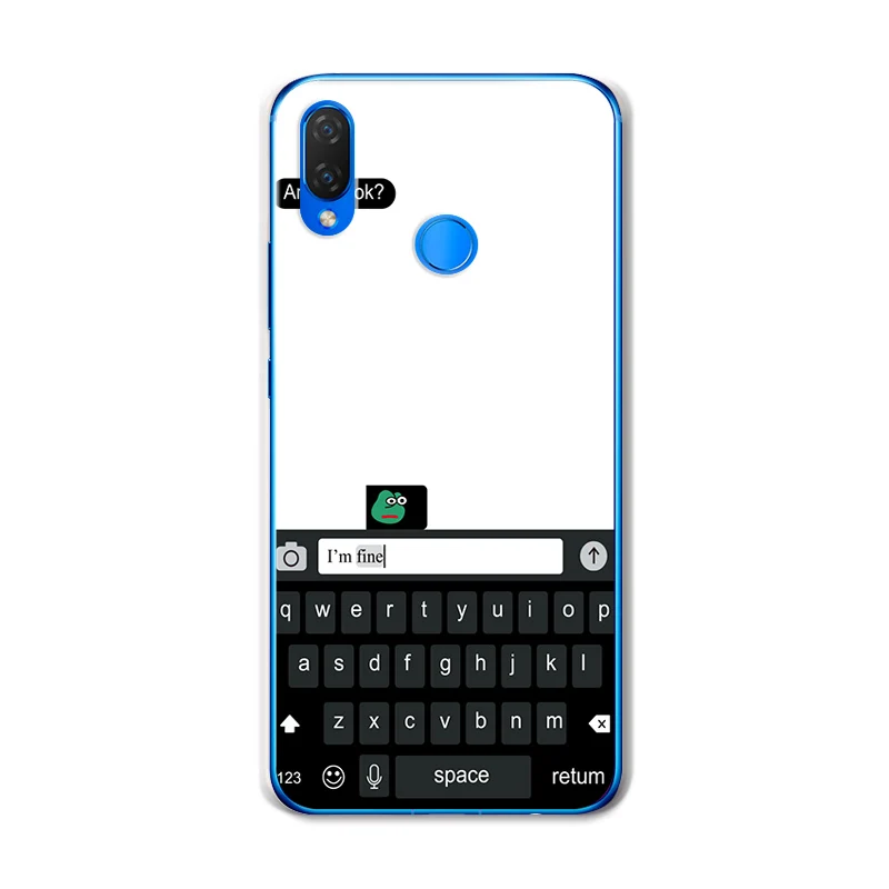 Lovers Мягкий силиконовый чехол для телефона из ТПУ Huawei Nova 3I 6 3 ''задняя бабочка