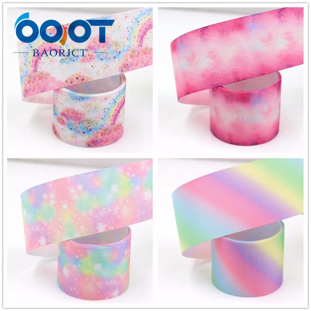 OOOT BAORJCT G-18604-340 38 мм 10 ярдов мультфильм цветные ленты термотрансферные печатные корсажные Свадебные DIY ручной работы материал