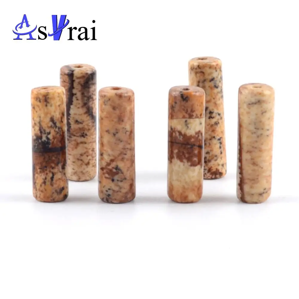 Бусины из яшмы бусины натурального камня 4*13 мм с рисунком Аксессуары для женских