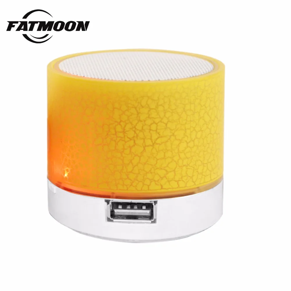 Fatmoon калонка мини динамик bluetooth портативный беспроводной smart led подсветкой