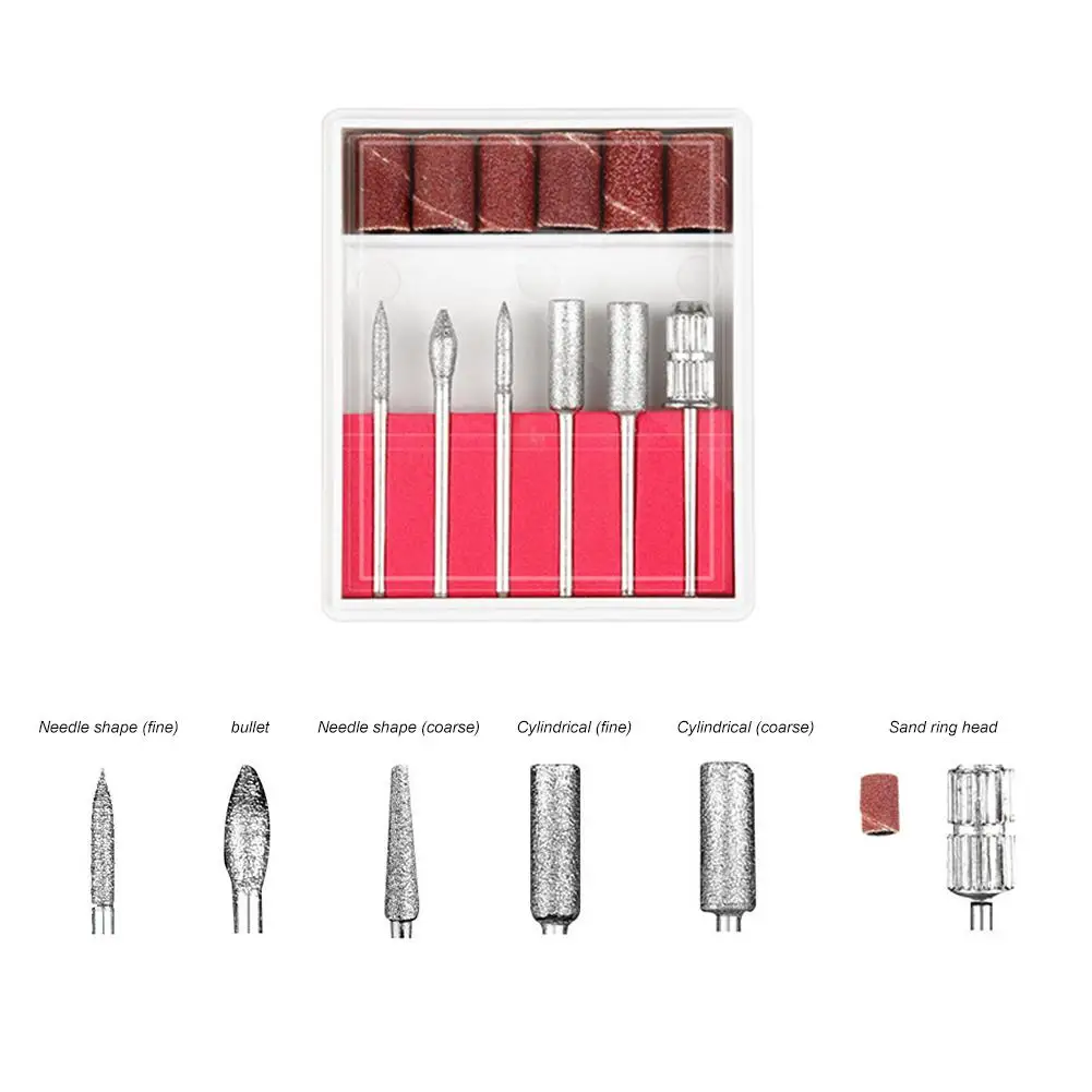Электрическая портативная дрель для ногтей ручка сверло в форме пилки