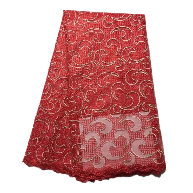 2017 Африканский последняя Дизайн французский чистая шнурки Ткань с Бусины и Камни