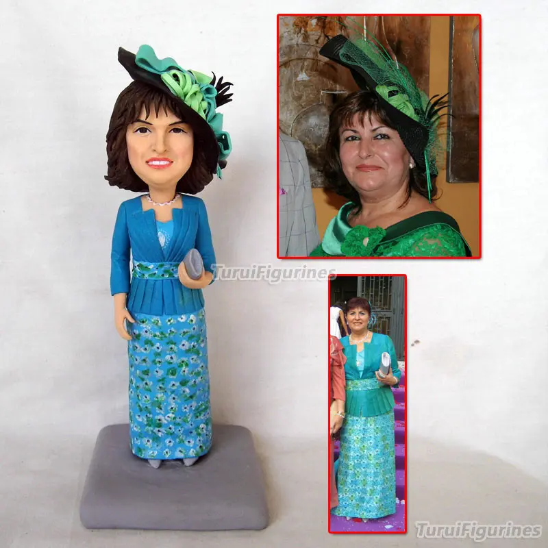 OOAK custom bobblehead куколки статуэтки для свадебной пары тортов tpper Свадебные