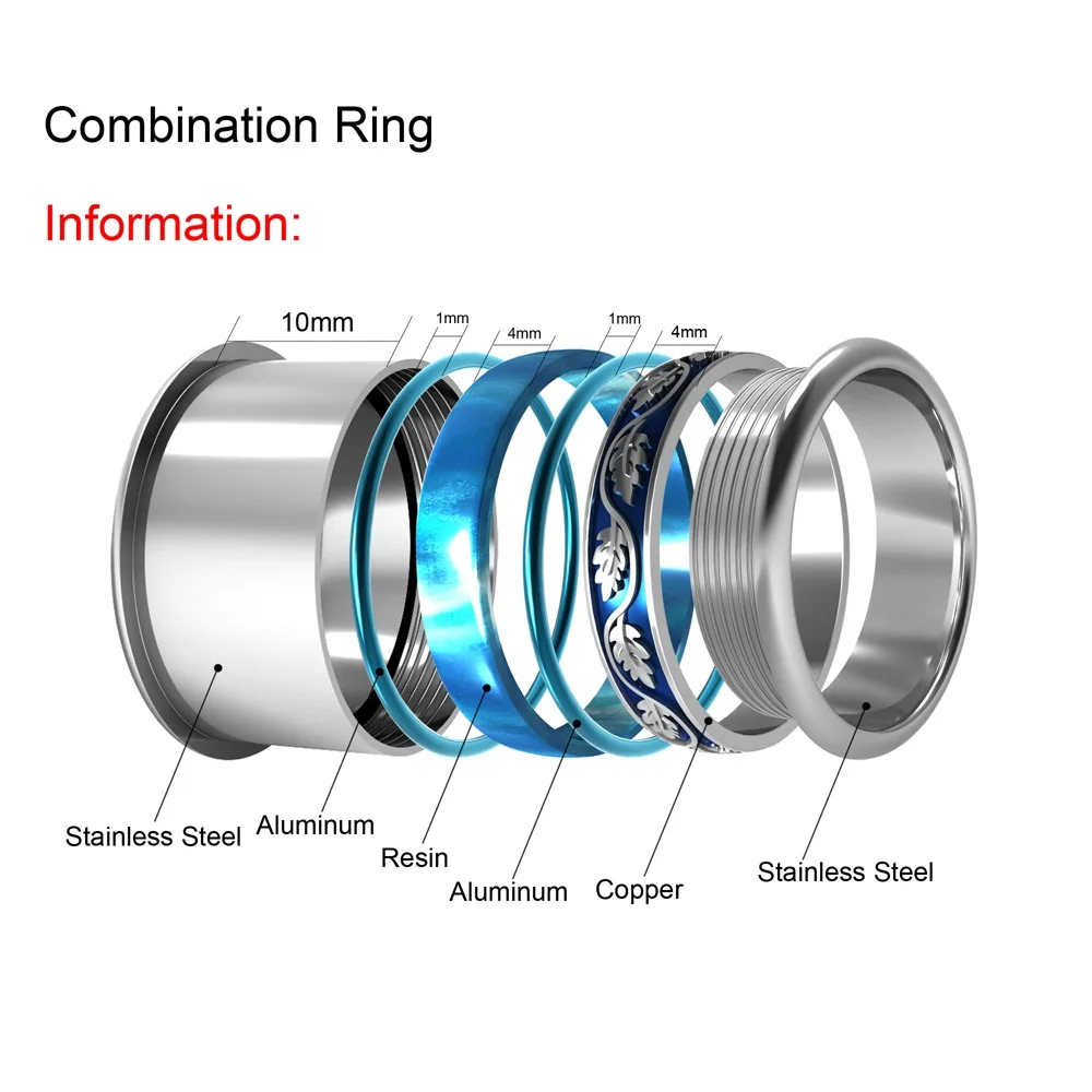 Cremo Spinner кольцо для женщин стекируемые кольца Сменное кольцо из нержавеющей стали Arctic Symphony коллекция обручальное кольцо Femme
