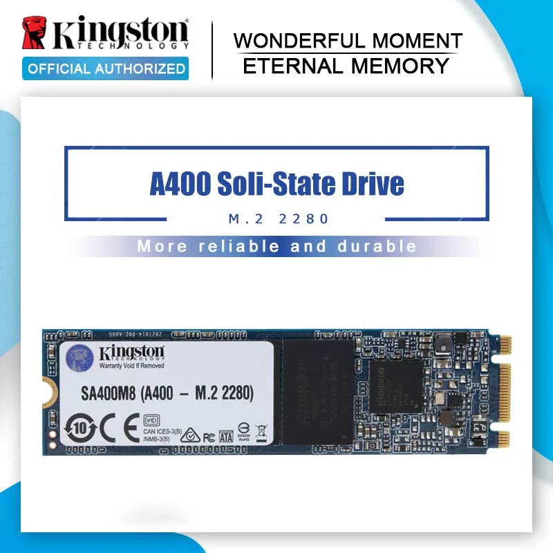Внутренний твердотельный накопитель Kingston A400 SSD M.2 2280 120 ГБ 240 жесткий диск HDD HD для