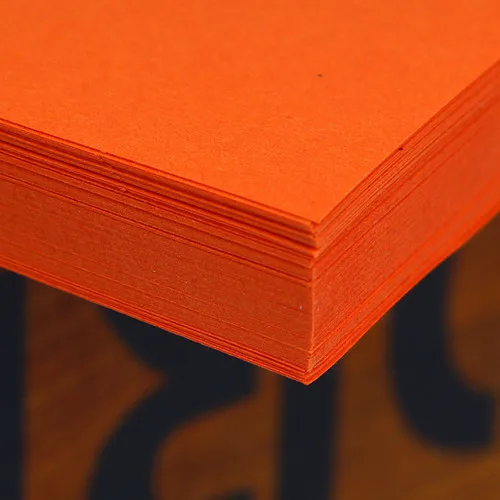 orange 100 шт./лот A4 красочная крафт-бумага, сделай сам, изготовление карточек Бумага высокое качество Копировальная Бумага Толстая бумажный картон, плотный картон - Цвет: orange