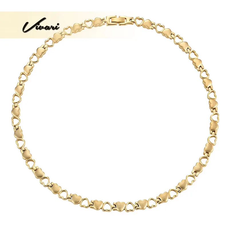 

Vivari Fashion 2018 Necklace For Women 26pcs Magnets Heart Stainless Steel Magnetic Long Necklace Jewelery Gold Color Charm