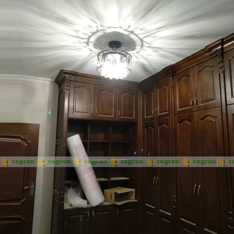 Ретро Хрустальные железные потолочные светильники охлаждения в стиле ретро