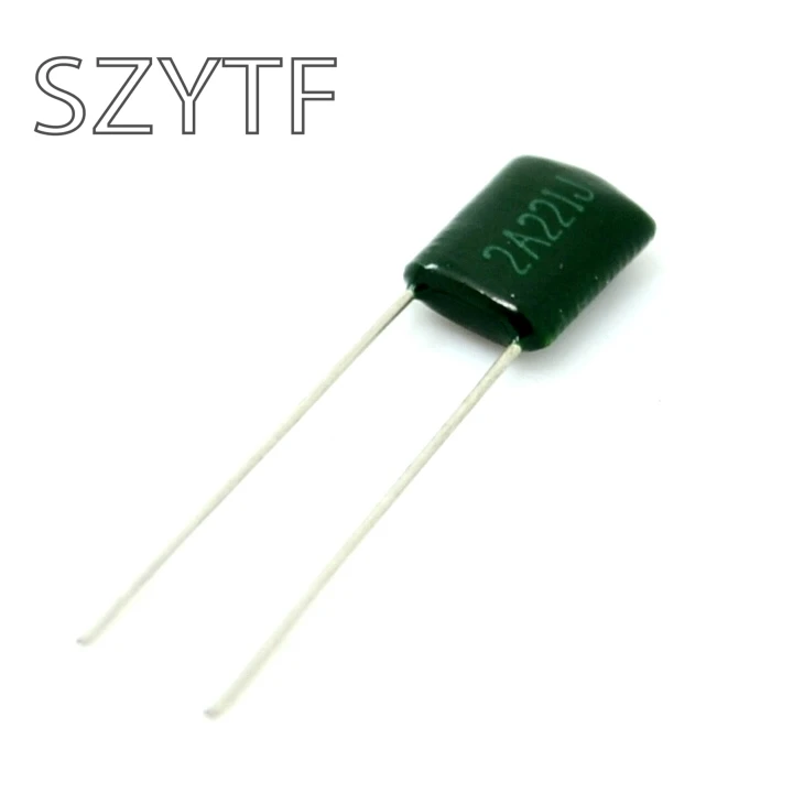 200 шт./пакет интервал 2A221J 100V 220PF 0.22NF Полиэстеровые конденсаторы