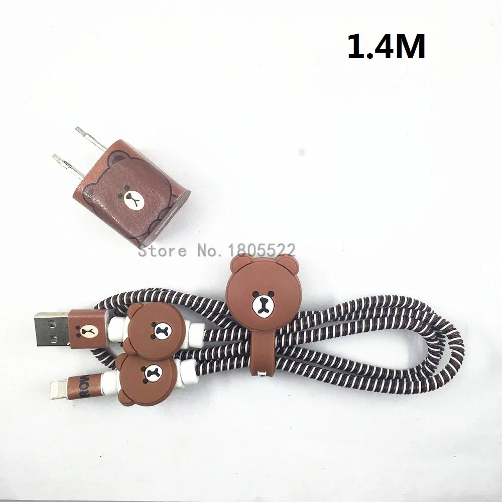 1 комплект мультяшный USB защитный кабель Winder наклейки для зарядного устройства кабельный провод Органайзер тпу спиральный шнур протектор для iphone 5 6 7