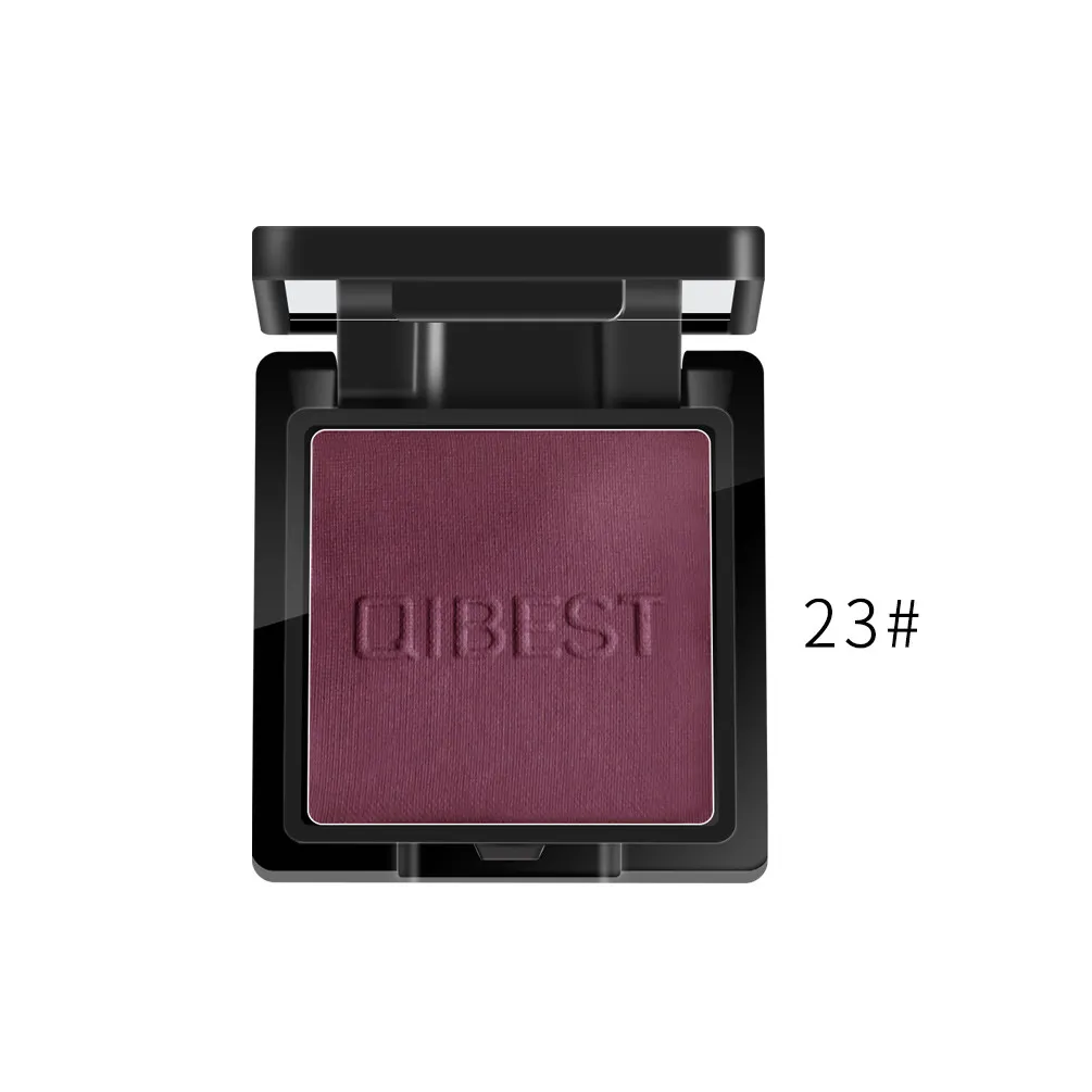 QIBEST матовые перламутровые светлые тени для век Пудра Палитра косметический
