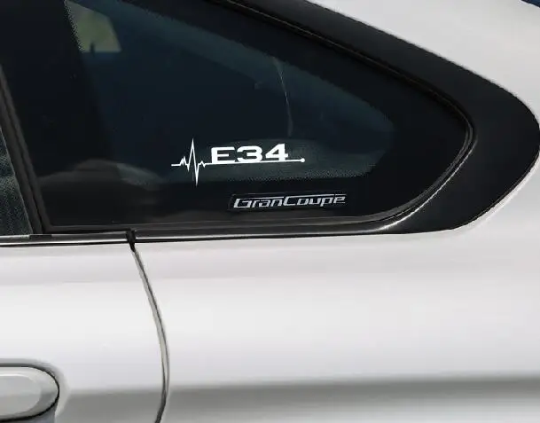 Новинка белая Автомобильная наклейка на дверь и окна стильная для BMW E28 E30 E34 E36 E37 E38